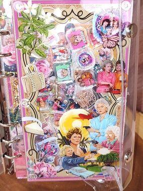 New! A6 Size Golden Girls Acrylic Shaker Photo Notebook